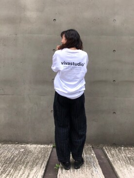 「VIVASTUDIO（ビバスタジオ）のアイテム」を使った、vivastudioさん（レディース・160cm）の夏コーディネート
