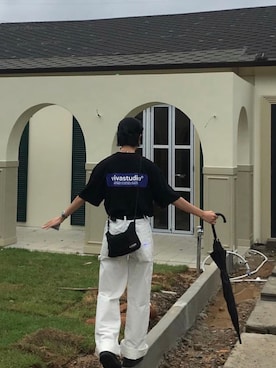 「VIVASTUDIO（ビバスタジオ）のアイテム」を使った、vivastudioさん（レディース・163cm）の夏コーディネート