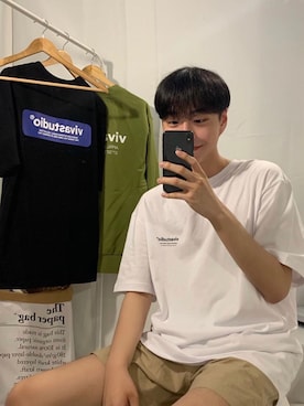 「VIVASTUDIO（ビバスタジオ）のアイテム」を使った、vivastudioさん（メンズ・178cm）の夏コーディネート
