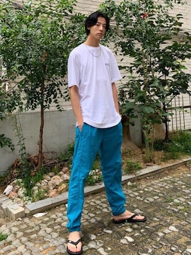 「VIVASTUDIO（ビバスタジオ）のアイテム」を使った、vivastudioさん（メンズ・183cm）の夏コーディネート