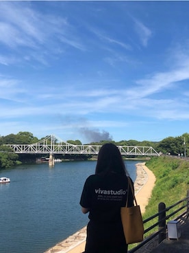 「VIVASTUDIO（ビバスタジオ）のアイテム」を使った、vivastudioさん（レディース・157cm）の夏コーディネート