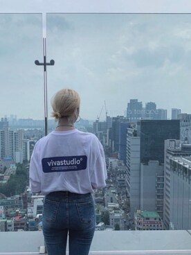 「VIVASTUDIO（ビバスタジオ）のアイテム」を使った、vivastudioさん（レディース・160cm）の夏コーディネート