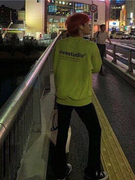 「VIVASTUDIO（ビバスタジオ）のアイテム」を使った、vivastudioさん（メンズ・167cm）の秋コーディネート