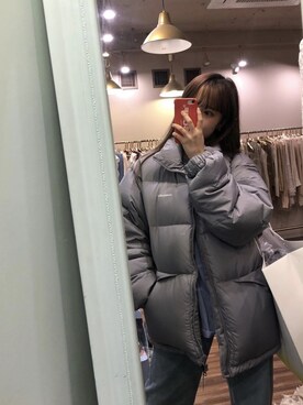 「ビバスタジオ」｜「アイテム（ダウンジャケット/コート）」を使った、vivastudioさん（レディース・166cm）の冬コーディネート