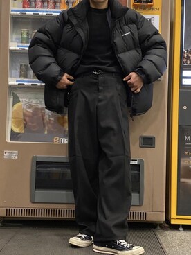 「ビバスタジオ」｜「アイテム（ダウンジャケット/コート）」を使った、vivastudioさん（メンズ・167cm）の冬コーディネート