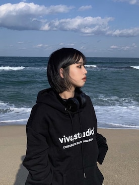 「VIVASTUDIO（ビバスタジオ）のアイテム」を使った、vivastudioさん（レディース・165cm）の冬コーディネート