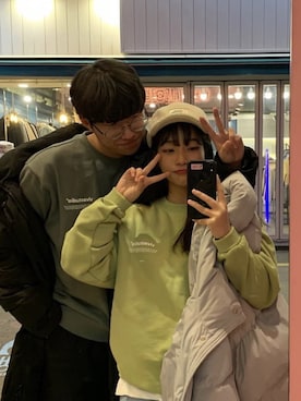 「ペアルック」｜vivastudioさん（レディース・162cm）の冬コーディネート