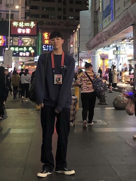 「アイテム（スウェット）」を使った、vivastudioさん（メンズ・185cm）の冬コーディネート