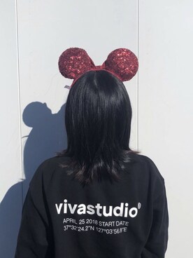 「disney」｜vivastudioさん（レディース・162cm）の冬コーディネート