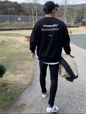 「VIVASTUDIO（ビバスタジオ）のアイテム」を使った、vivastudioさん（メンズ・178cm）の冬コーディネート