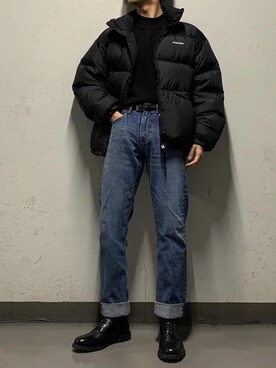 「ビバスタジオ」｜「アイテム（ダウンジャケット/コート）」を使った、vivastudioさん（メンズ・175cm）の冬コーディネート