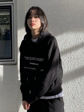 「VIVASTUDIO（ビバスタジオ）のアイテム」を使った、vivastudioさん（レディース・162cm）の冬コーディネート