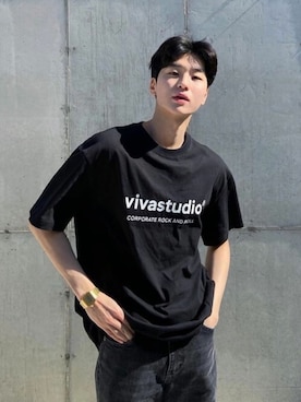 「VIVASTUDIO（ビバスタジオ）のアイテム」を使った、vivastudioさん（メンズ・182cm）の春コーディネート