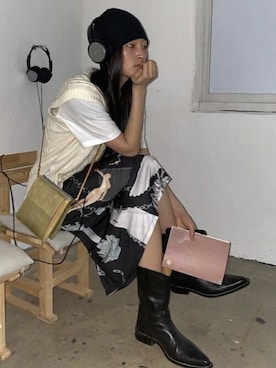 「Fine The（ファインザ）のアイテム」を使った、vivastudioさん（レディース・171cm）の夏コーディネート