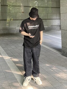 「VIVASTUDIO（ビバスタジオ）のアイテム」を使った、vivastudioさん（メンズ・175cm）の夏コーディネート