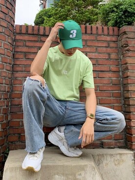 「Fine The（ファインザ）のアイテム」を使った、vivastudioさん（メンズ・179cm）の夏コーディネート