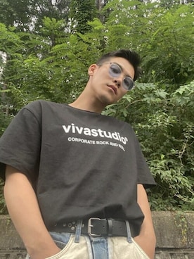 「VIVASTUDIO（ビバスタジオ）のアイテム」を使った、vivastudioさん（メンズ・179cm）の夏コーディネート