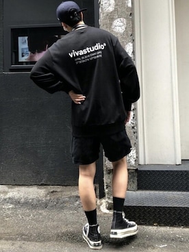 「VIVASTUDIO（ビバスタジオ）のアイテム」を使った、vivastudioさん（メンズ・179cm）の夏コーディネート