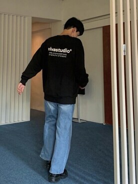 「ビバスタジオ」｜「アイテム（スウェット）」を使った、vivastudioさん（メンズ・175cm）の秋コーディネート