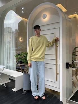 「ビバスタジオ」｜「アイテム（スウェット）」を使った、vivastudioさん（メンズ・178cm）の秋コーディネート