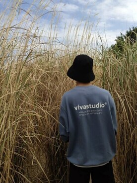 「ビバスタジオ」｜「アイテム（スウェット）」を使った、vivastudioさん（メンズ・172cm）の秋コーディネート