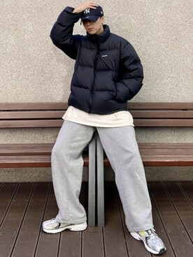 「ビバスタジオ」｜「アイテム（ダウンジャケット/コート）」を使った、vivastudioさん（メンズ・176cm）の秋コーディネート