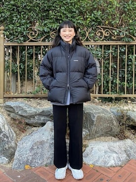 「ビバスタジオ」｜「アイテム（ダウンジャケット/コート）」を使った、vivastudioさん（レディース・156cm）の秋コーディネート