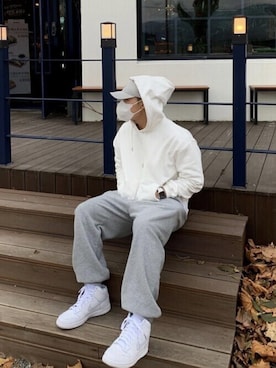 「Fine The（ファインザ）のアイテム」を使った、vivastudioさん（メンズ・175cm）の冬コーディネート