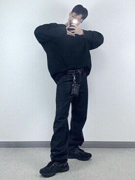 「ビバスタジオ」｜「アイテム（スウェット）」を使った、vivastudioさん（メンズ・178cm）の冬コーディネート