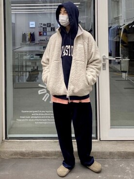 「ビバスタジオ」｜「アイテム（ブルゾン）」を使った、vivastudioさん（メンズ・177cm）の冬コーディネート