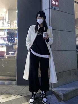 「ビバスタジオ」｜「アイテム（スウェット）」を使った、vivastudioさん（メンズ・157cm）の冬コーディネート
