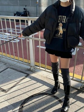 「ビバスタジオ」｜「アイテム（スウェット）」を使った、vivastudioさん（レディース・158cm）の冬コーディネート