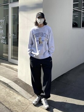 「ビバスタジオ」｜「アイテム（スウェット）」を使った、vivastudioさん（メンズ・178cm）の冬コーディネート