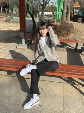 「VIVASTUDIO（ビバスタジオ）のアイテム」を使った、vivastudioさん（レディース・160cm）の冬コーディネート