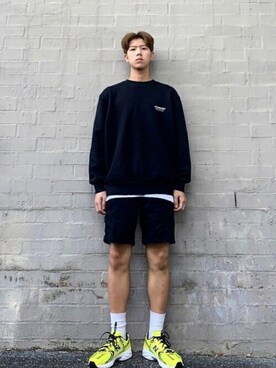 「ビバスタジオ」｜「アイテム（スウェット）」を使った、vivastudioさん（メンズ・180cm）の冬コーディネート