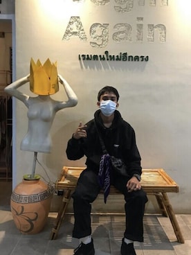 「VIVASTUDIO（ビバスタジオ）のアイテム」を使った、vivastudioさん（メンズ・174cm）の冬コーディネート