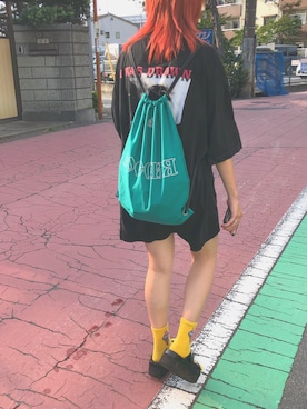 「Gosha Rubchinskiy（ゴーシャラブチンスキー）のアイテム」を使った、らいだーさん（レディース・155cm）の秋コーディネート