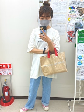 「Gosha Rubchinskiy（ゴーシャラブチンスキー）のアイテム」を使った、らいだーさん（レディース・156cm）の夏コーディネート