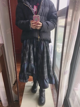 「ELLE（エル）のアイテム（ジャケット/アウター）」を使った、兔乖乖さん（レディース・151cm）の冬コーディネート