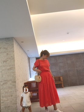 「Bab Bou Jeloud（バブブージュルード）のアイテム（ワンピース）」を使った、aya24oさん（レディース・168cm）の夏コーディネート