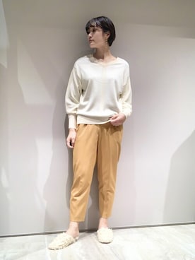 「LAROUTE」｜スズキさん（レディース・165cm）の冬コーディネート