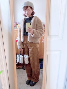 「アイテム（ブルゾン）」を使った、Misakiさん（レディース・160cm・30代）の冬コーディネート
