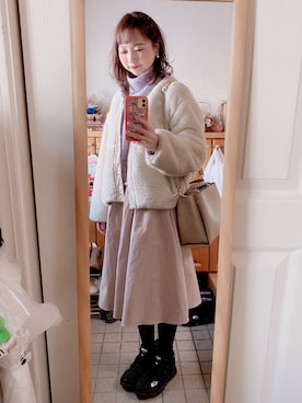 「アイテム（ブルゾン）」を使った、Misakiさん（レディース・160cm・30代）の冬コーディネート