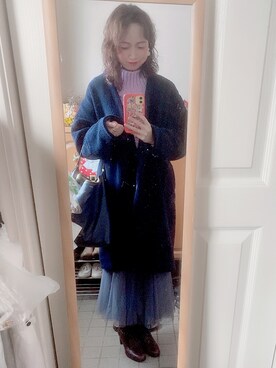 Misakiさんの「[低身長サイズ有]チュールロングスカート」を使ったコーディネート