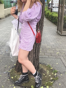 「お買い物」｜「アイテム（ワンピース/ドレス）」を使った、hikaruさん（レディース・162cm）の夏コーディネート