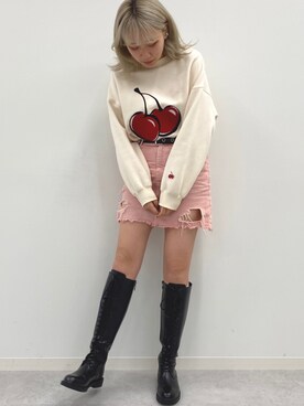 「KIRSH（キルシー）のアイテム（スウェット）」を使った、hikaruさん（レディース・162cm）の秋コーディネート