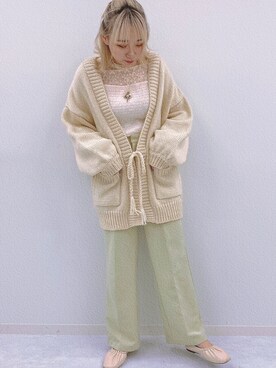 「apres jour（アプレジュール）のアイテム（バレエシューズ）」を使った、hikaruさん（レディース・162cm）の秋コーディネート