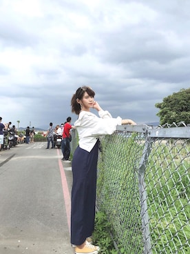 「MEIER.Q（マイヤーキュー）のアイテム（オールインワン・サロペット）」を使った、ingさん（レディース・164cm）の夏コーディネート