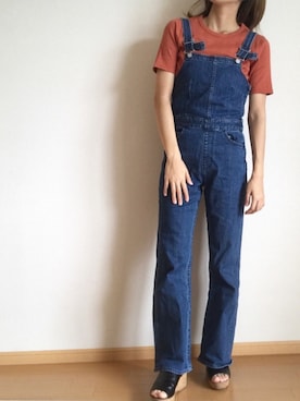 「着まわしコーデ」｜「アイテム（サロペット/オーバーオール）」を使った、bukichoさん（レディース・161cm）の春コーディネート