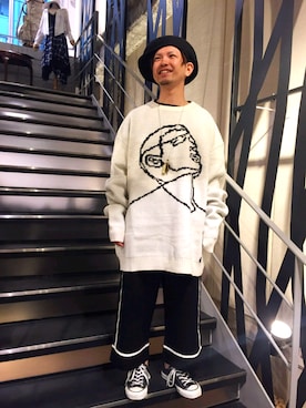 「HELIOT EMIL」｜「アイテム（アクセサリー）」を使った、みねさん（メンズ・161cm）の秋コーディネート